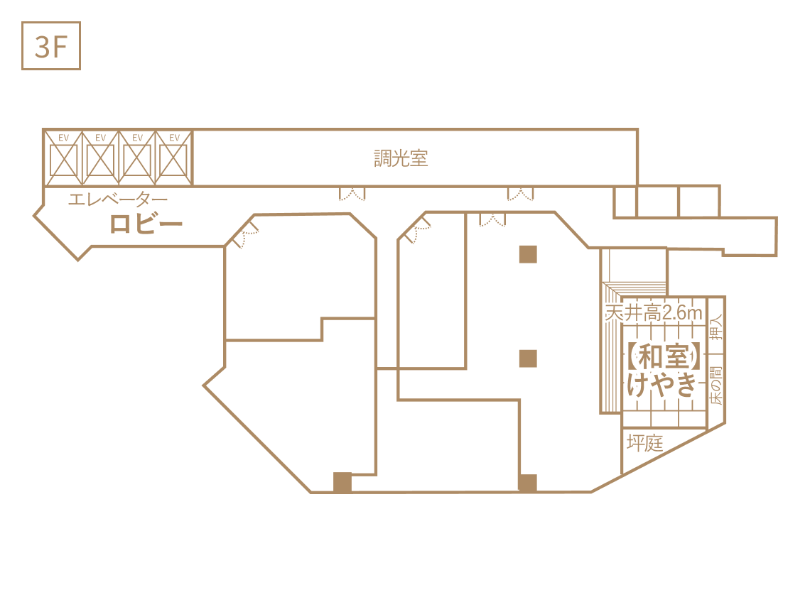 会場：平面図