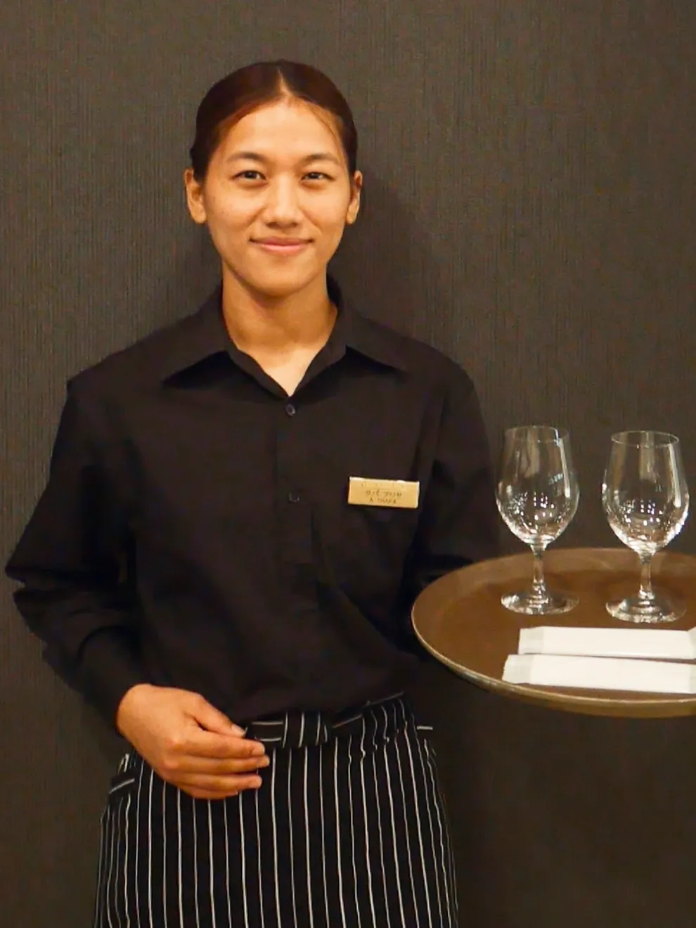 写真：レストランホール支配人